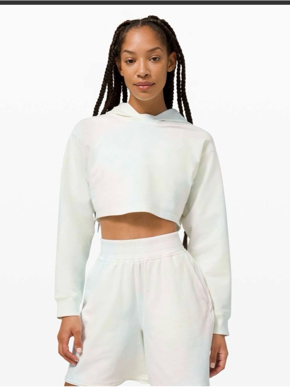 lululemon athletica LA All Yours Cropped Hoodie In Cotton Candy Wash Size 4